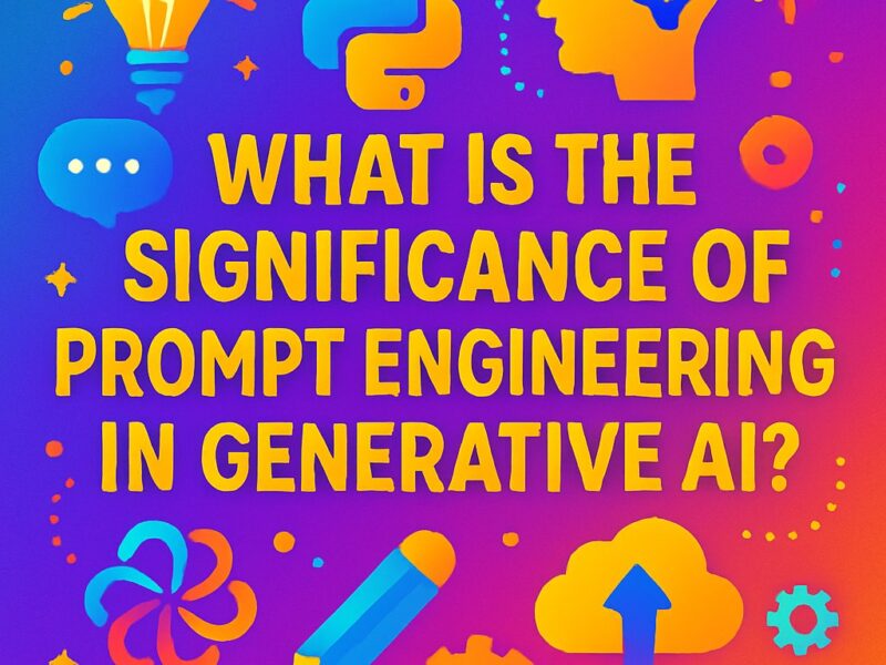 What Is The Significance Of Prompt Engineering In Generative AI